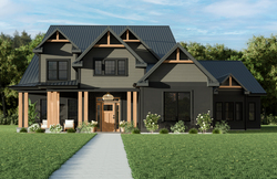 Sherwin-Williams Premium Prefinished Black Fox 3/8 x 12 x 4