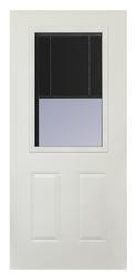 Mastercraft® Internal Blinds 36"W x 80"H Primed Steel Half Lite Exterior Door Only