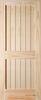 Mastercraft® 32"W x 80"H Pine 2-Panel Square Plank Interior Door Only