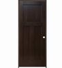 Mastercraft® 30"W x 80"H Mocha Poplar 3-Panel Mission Prehung Interior Door - Left Inswing