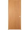 Mastercraft® 30"W x 80"H Golden Oak Woodgrain Flush Interior Door System - Left Inswing