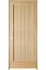 Mastercraft® 30"W x 80"H Pine 1-Panel Plank Interior Door System - Right Inswing