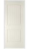 Mastercraft® 32"W x 80"H Primed 2-Panel Arch Plank Prehung Interior Door - Right Inswing