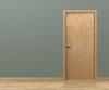 Mastercraft® 30"W x 80"H Hardwood Flush Prehung Interior Door - Right Inswing