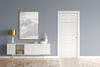 Mastercraft® 32"W x 80"H Primed Woodgrain 6-Panel Prehung Interior Door - Right Inswing