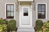 Mastercraft® Internal Blind 36"W x 80"H Primed Steel Half Lite Exterior Door System - Left Inswing