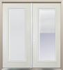 Mastercraft® 72"W x 80"H Primed Steel Low-E Internal Blinds Right Hand Inswing French Patio Door