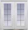 Mastercraft® Arcadian 72"W x 80"H Primed Steel Full Lite Left Hand Inswing Composite Frame French Patio Door System
