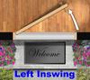 Mastercraft® 32"W x 80"H Primed Steel 6-Panel Exterior Door System - Left Inswing