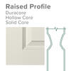 Mastercraft® 36"W x 80"H Primed 2-Panel Arch Plank Interior Door Only