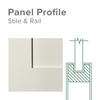 Mastercraft® 32"W x 80"H Pine 2-Panel Square Plank Interior Door Only
