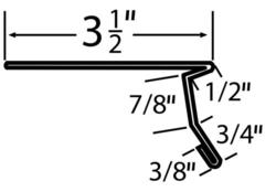 10' White Steel Inside Corner Trim at Menards®