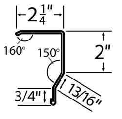 10' White Steel Inside Corner Trim at Menards®