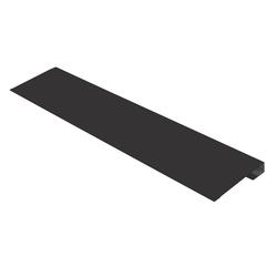 12' Charcoal Black Steel Soffit J-Trim at Menards®