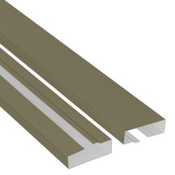 10' Bronze Pro-Snap® Steel Vertical Siding Board & Batten Trim at Menards®