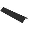 1-3/4" x 1-3/4" x 10' Charcoal Black Steel Roof Edging- Gutter Apron
