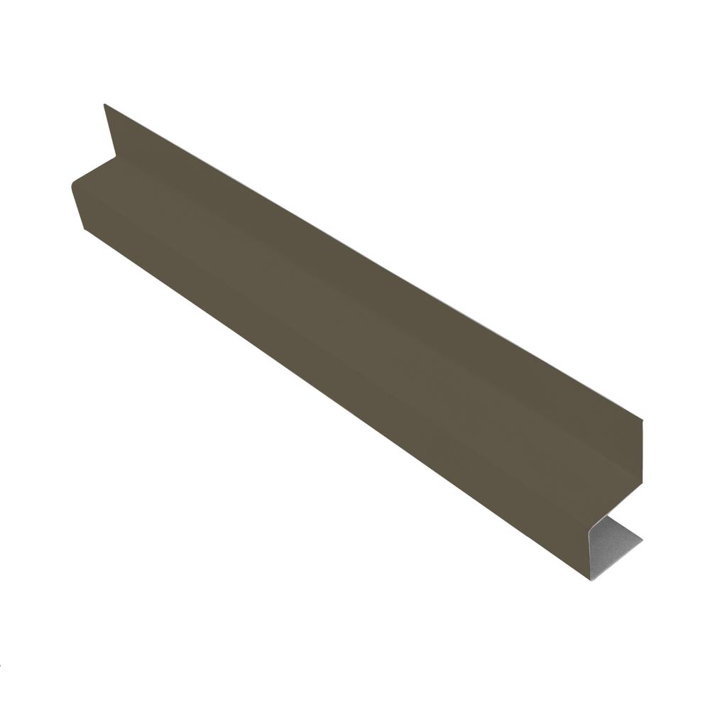 Premium Pro-Steel 12' Matte Smoky Sable Steel Corner & Gable Trim