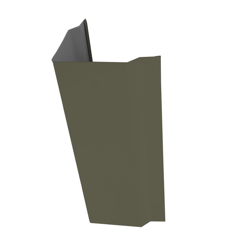 Premium Pro-Steel 12' Matte Smoky Sable Steel Corner & Gable Trim