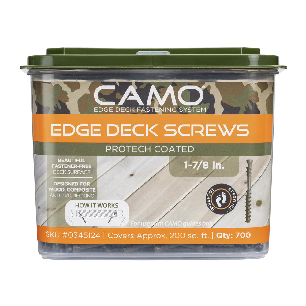 CAMO 1-⅞ in. Exterior Coated Trimhead Hidden Edge Deck Screw (1750-Count)