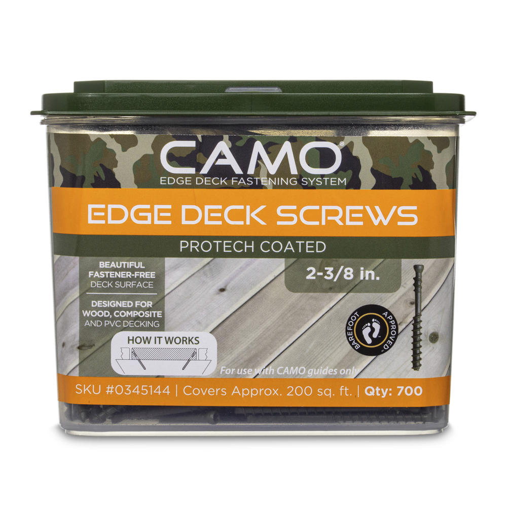 CAMO 2-⅜ in. Exterior Coated Trimhead Hidden Edge Deck Screw (1750-Count)