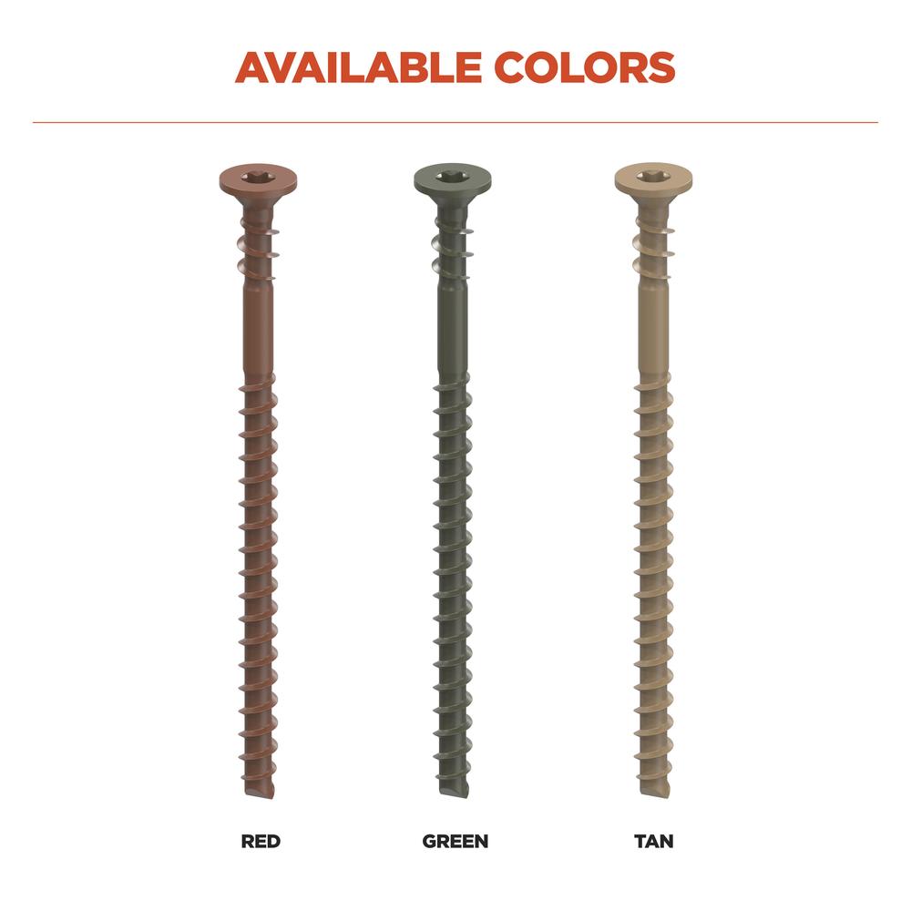 CAMO #10 2-1/2 in. Tan Star Drive Trim-Head Composite Deck Screw (1750-Count)