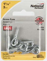 National #12 Zinc Large Screw Eye (10 Ct.) - Town Hardware & General Store