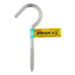 DuraSteel Screw Hook, 1/4 x 4.25, Black, Steel, Outdoor Screw Hook, 60  lbs., 1 Piece - Yahoo Shopping