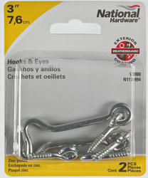 National Hardware® 5 Stainless Steel Screw Hook at Menards®, Screw In Hooks  