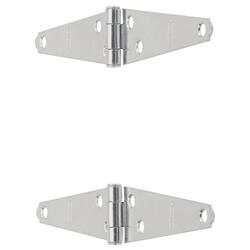 National Hardware N127-431 Strap Hinge, 1-3/16 In W Frame Leaf, 0.056...