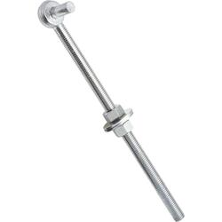Hardware Essentials 3/4 x 12 in. Gate Bolt Hook in Zinc-Plated (5-Pack)  851914.0 - The Home Depot