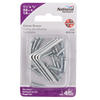 National Hardware® 1-1/2" x 5/8" Zinc Corner Brace - 4 Pack