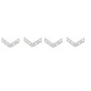 National Hardware® 1-1/2" x 5/8" Zinc Corner Brace - 4 Pack