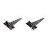 National Hardware® 8" Black Gate T-Hinge - 2 Pack