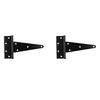 National Hardware® 8" Black Gate T-Hinge - 2 Pack