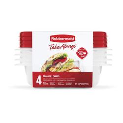 Rubbermaid Take Alongs Containers + Lids Square - Each - Albertsons