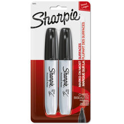 12 pk. - Sharpie Large Chisel Point Permanent Markers - Black