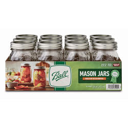 Regular Mouth Pint Mason Jars - 12 Pack at Menards®