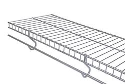 Rubbermaid® FreeSlide® 144"W x 16"D Satin Nickel Wire Closet Shelf at