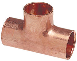 thumbnail image 2 of Libra Supply 3 Inch DWV Wrought Copper Sanitary Tee – C X C X Fitting 2 of 4