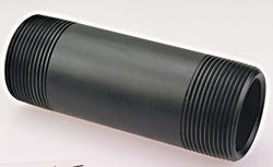 Bee Valve Polypropylene Pipe Fitting, Short Nipple, Schedule 80, 2" NPT Male, 2-1/2" Length - View #5
