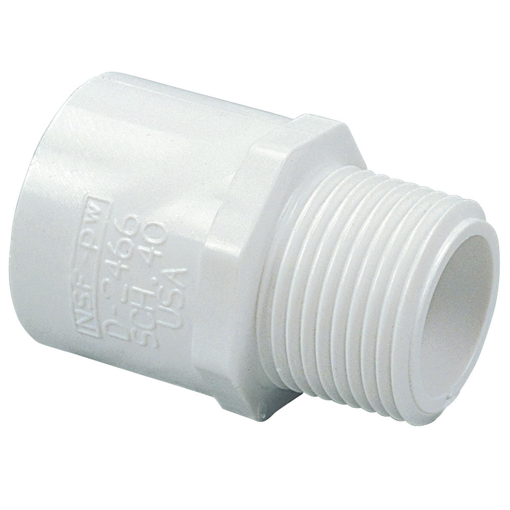 NIBCO® 1/2" MIP x 3/4" Socket Sch 40 PVC Adapter