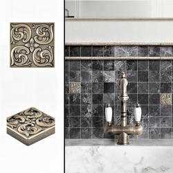 Nichetiles Moroccan Bronze 2 x 2 Metal Composite Insert Tile at Menards®
