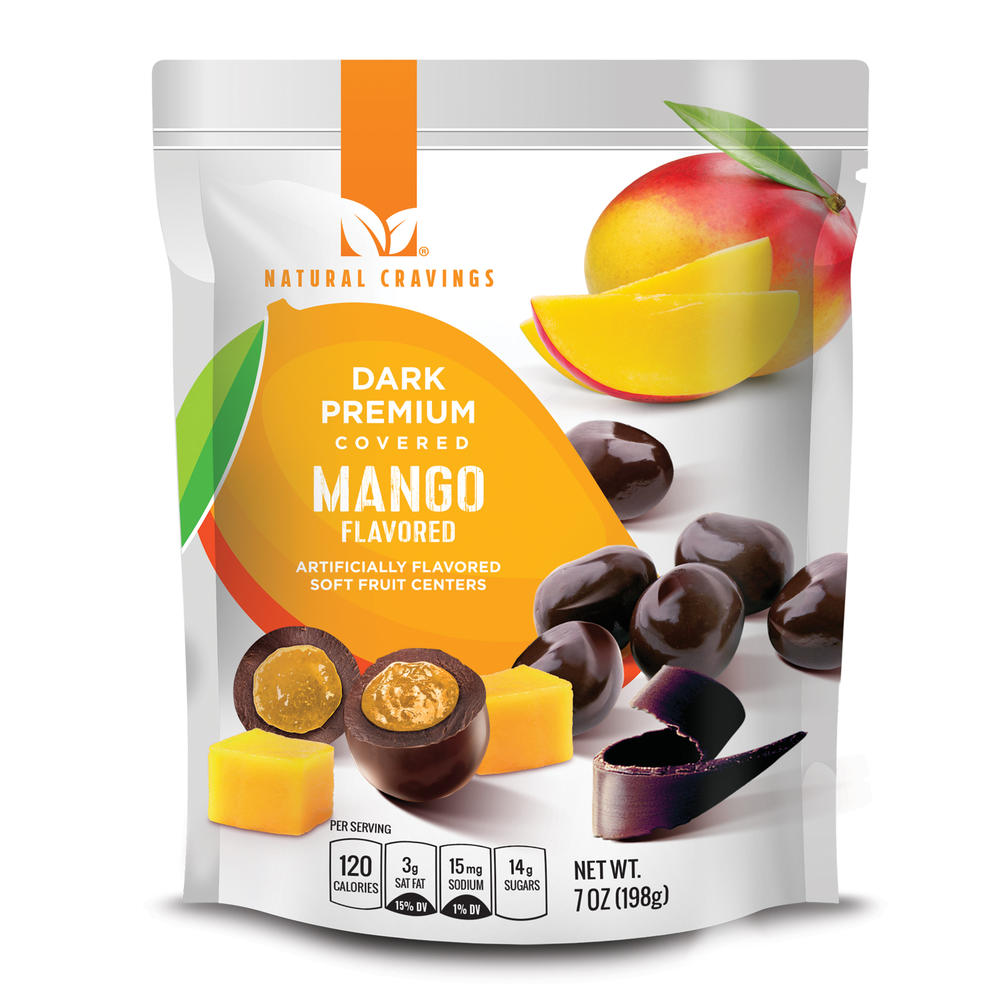 Natural Cravings® Dark Premium Covered Mango Flavored Soft Fruit