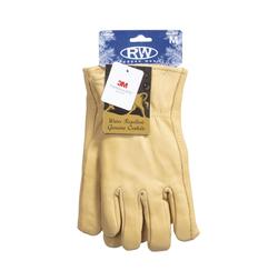 RW Rugged Wear® Men's Tan Medium Leather Work Gloves at Menards®