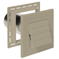 7.6" x 8.4" Natural Clay Dryer Vent Mounting Block