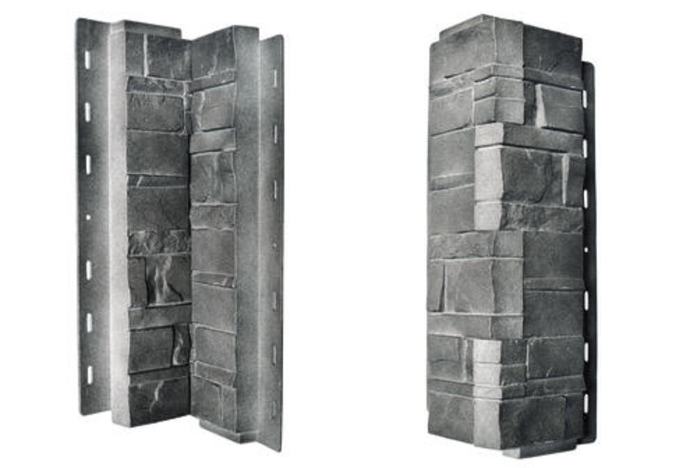 Novik® Anthracite Dry Stack Stone Polymer Corner Novik® Anthracite Dry Stack Stone Polymer Corner