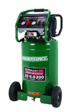 Masterforce® 2-Stage 20-Gallon Ultra-Quiet 200 PSI Portable