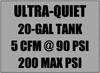 Masterforce® 2-Stage 20-Gallon Ultra-Quiet 200 PSI Portable Electric Vertical Air Compressor