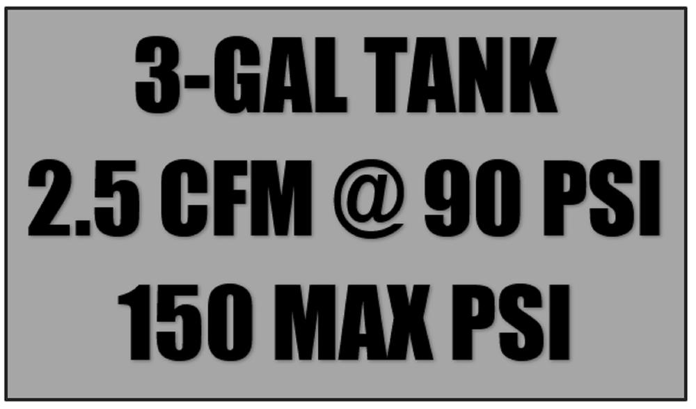 Fini Advanced™ 3-Gallon 150 PSI Portable Electric Hot Dog Air Compressor