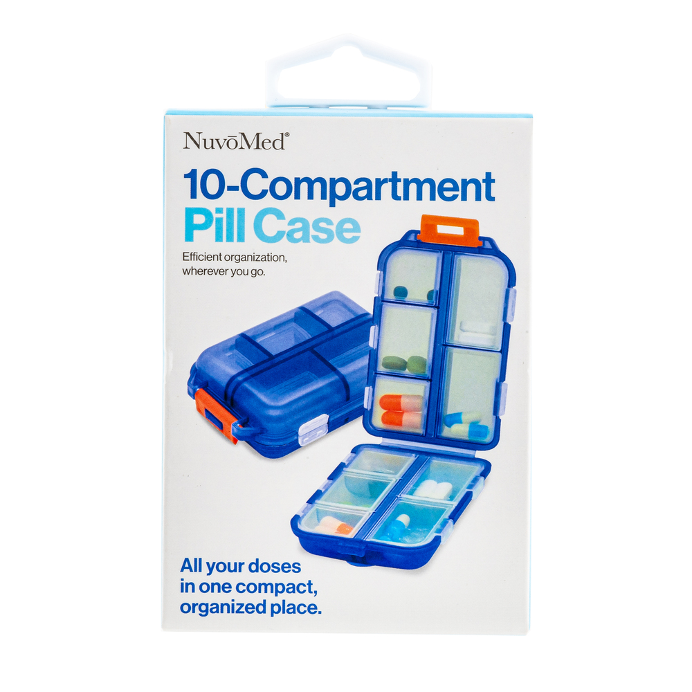 NuvoMed 10-Compartment Pill Case